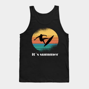 Surfing girl is the best windsurfing Tank Top